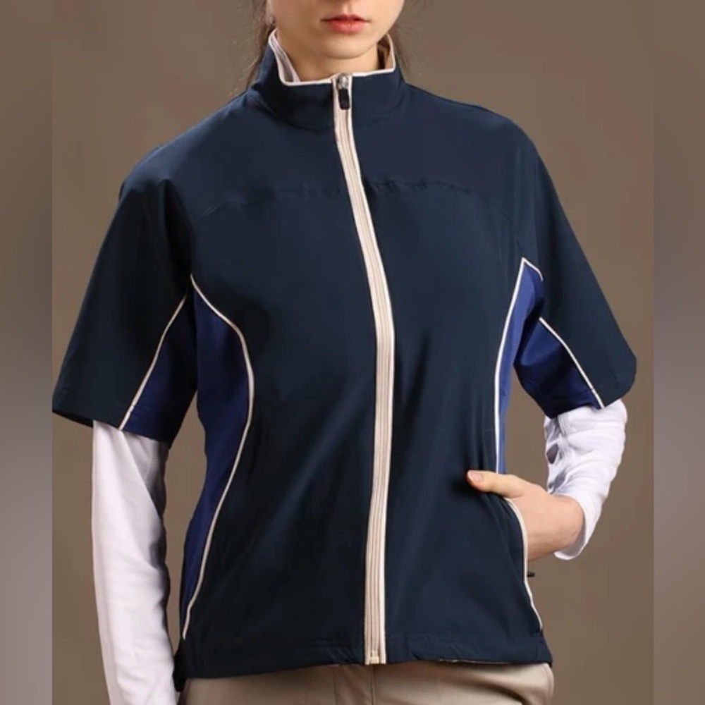 Glen Echo Golf Ladies Zip Up Half Sleeve Jacket